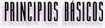 PRINCIPIOS BÁSICOS